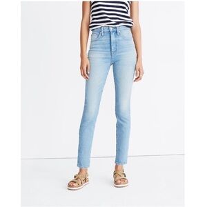 Madewell High-Rise Light Blue Slim Straight Jeans